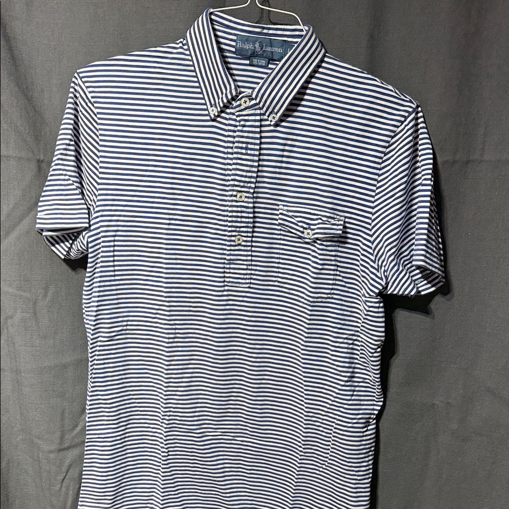 Ralph Lauren Classic Navy and White Polo Shirt